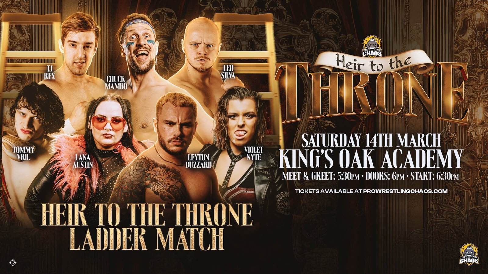 Violet Nyte Joins Pro Wrestling Chaos Heir To The Throne Ladder Match