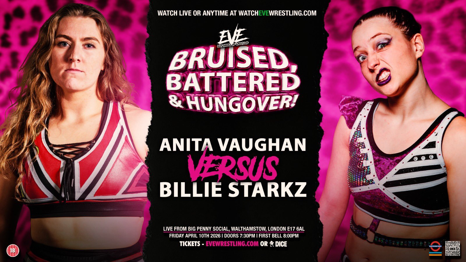 Six Contests Set For Pro Wrestling EVE In London This Friday