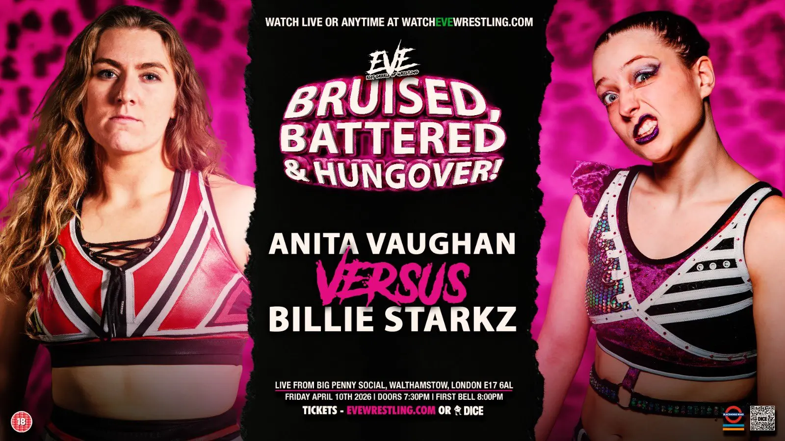 Pro Wrestling EVE April 2026 - Anita Vaughan vs. Billie Starkz